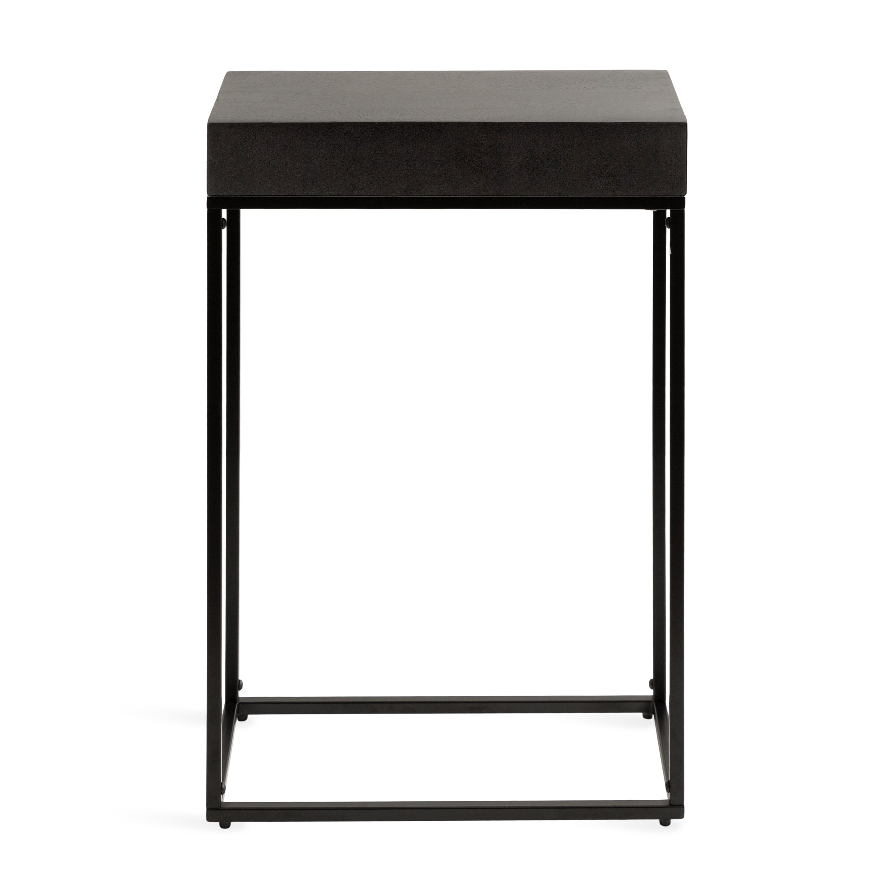 Karlsen Wood and Metal Slim Side Table
