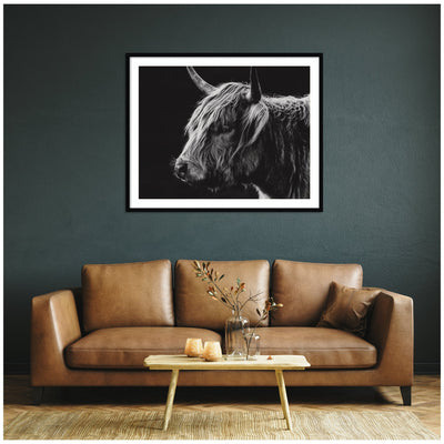 Scottish Highland by Crystal Lynn Collins Framed Wall Art Print