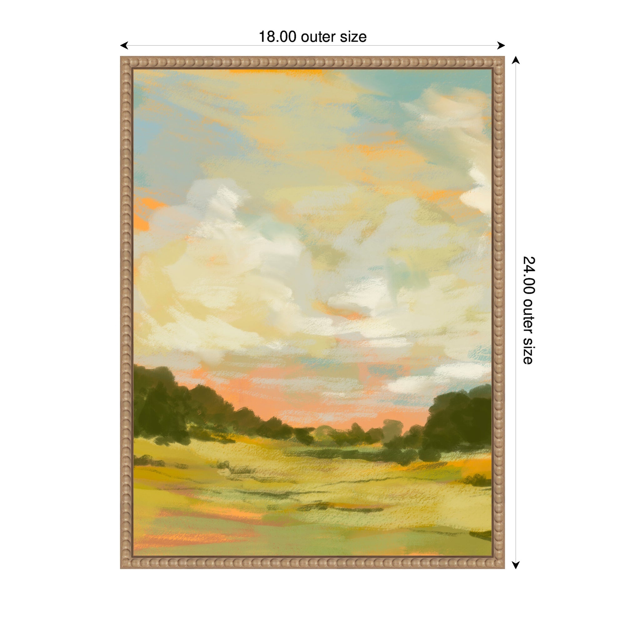 Sylvie Landscape 2 Framed Canvas by Annie Quigley