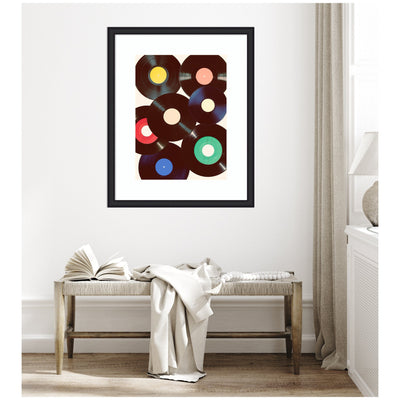 Framed Art Retro Vinyl by Honey Island Studio