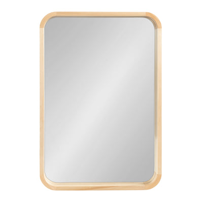 Hutton Wood Framed Radius Rectangle Mirror
