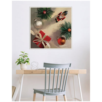 Tis The Holiday Season by Mary Sparrow Framed Canvas Wall Art Print