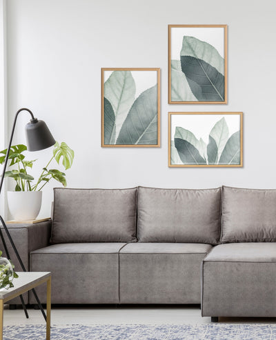 Blake Modern Green Leaf Botanical III Framed Printed Glass by The by kateandlaurel - product image 8 for Resin Society