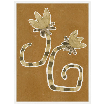 Sylvie Delicate Bloom 8 Framed Canvas by Shatha Al Dafai