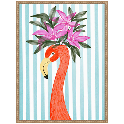 Sylvie Flamingo Framed Canvas by Nikita Jariwala
