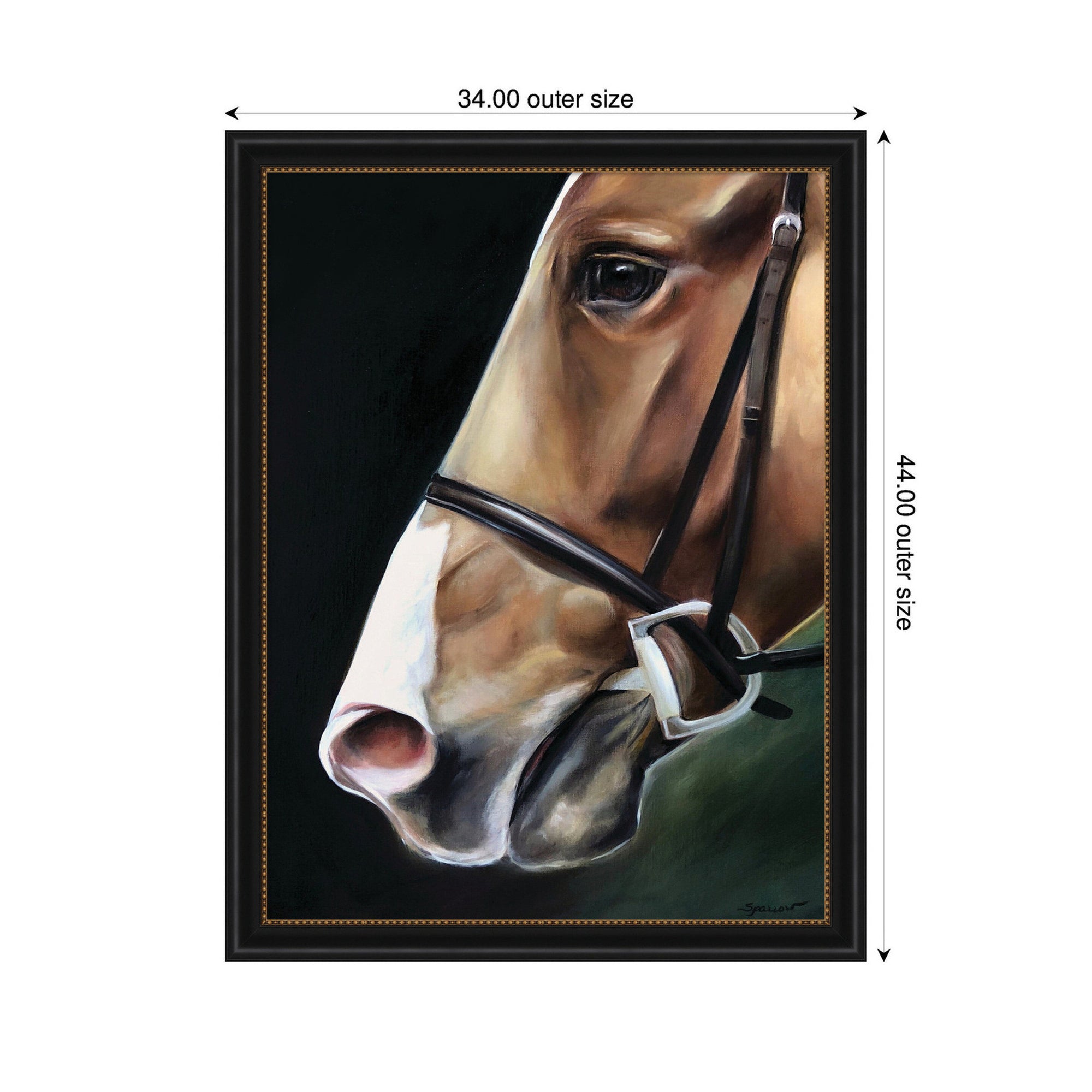 Chestnut Horse by Mary Sparrow Framed Wall Art Print