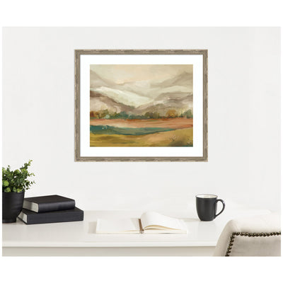 Framed Art Mountainscape Horizontal by Annie Quigley