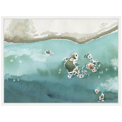 Sylvie Rocky Shores Framed Canvas by Janet Meinke-Lau