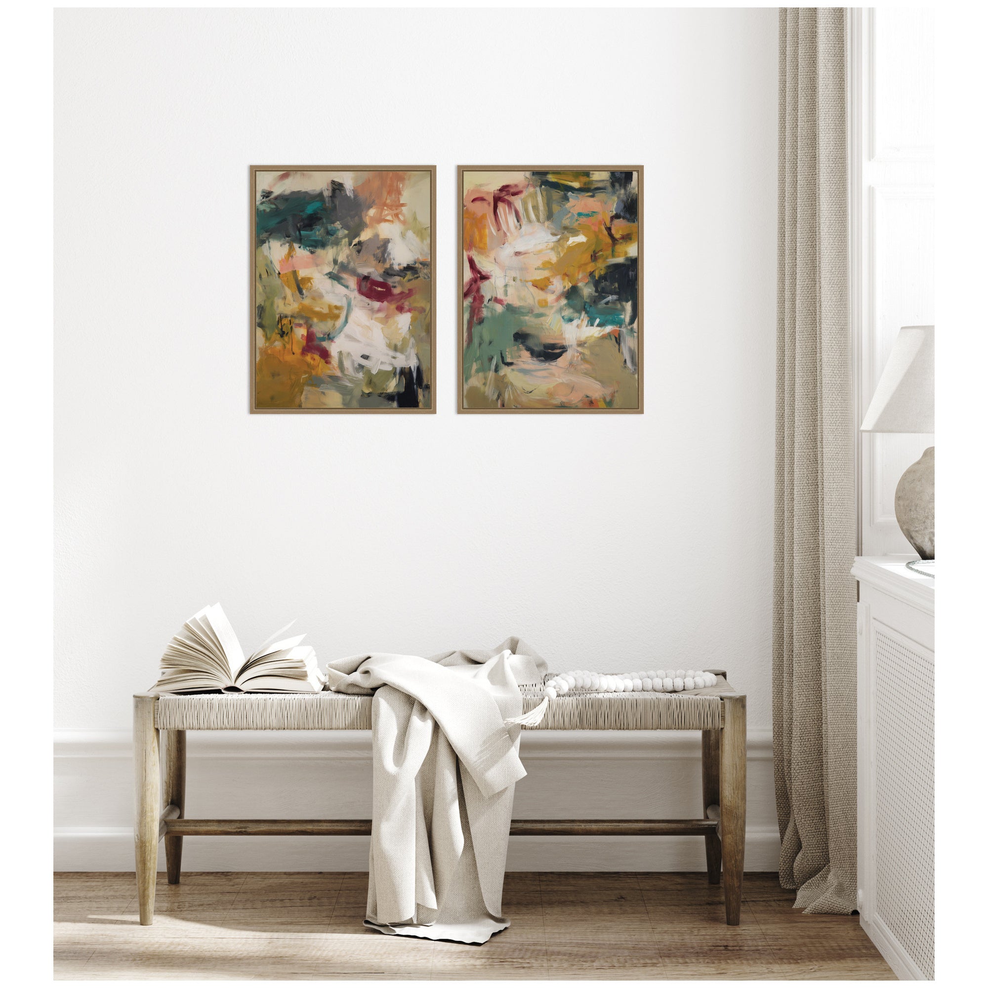 Painted Storm No.
1 & No.
2 2 Piece Framed Canvas Wall Art Set by Amy Lighthall