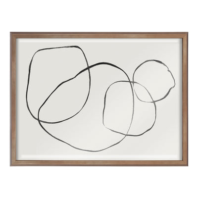 Blake 869 Going In Circles Framed Printed Glass by Teju Reval of