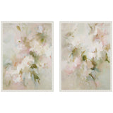 Bloom No.
1 & No.
2 2 Piece Framed Canvas Wall Art Set by Amy Lighthall displayed on a wall