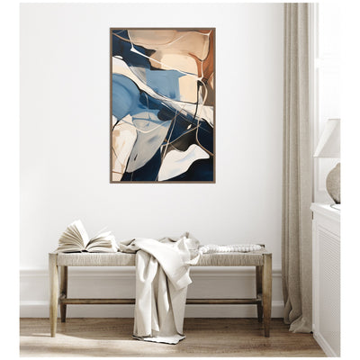 Abstract Fluid Movement by The Creative Bunch Studio Framed Canvas Wall Art Print