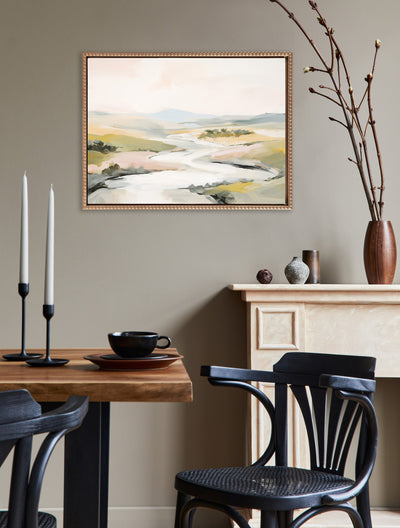 Sylvie Beaded Tranquil Landscape II Framed Canvas by Amy Lighthall
