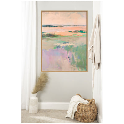 Sylvie Pastel Horizon II Framed Canvas