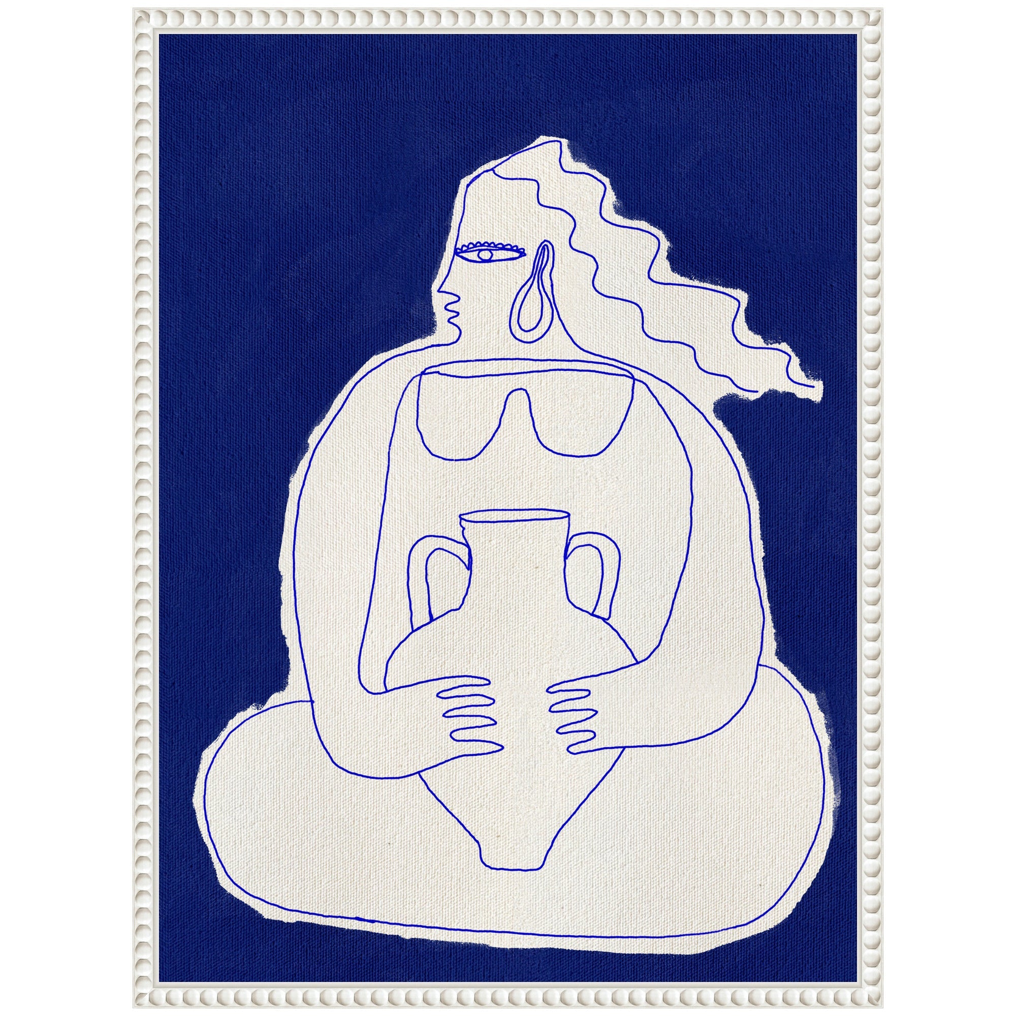 Sylvie Solitude 2 Framed Canvas by kateandlaurel - product image 3 for Resin Society