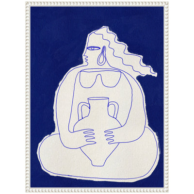 Sylvie Solitude 2 Framed Canvas by kateandlaurel - product image 3 for Resin Society