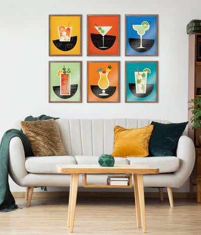 Blake Pina Colada Framed Printed Art by Amber Leaders Designs
