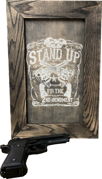 Stand Up for the 2nd Amendment Hidden Gun Storage Firearm Concealment by Bellewood Designs - main product image for Resin Society