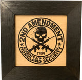 Second Amendment Hidden Gun Safe, 2nd Amendment Skull Concealment Shelf by Bellewood Designs - product image 4 for Resin Society