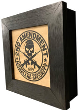 Second Amendment Hidden Gun Safe, 2nd Amendment Skull Concealment Shelf by Bellewood Designs - product image 5 for Resin Society