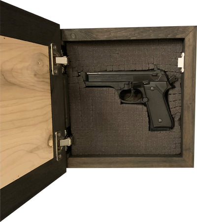 Second Amendment Hidden Gun Safe, 2nd Amendment Skull Concealment Shelf by Bellewood Designs - product image 6 for Resin Society