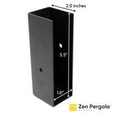 Pergola Insert Bracket (for 2x6 Wood Slats)
