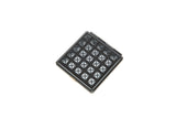 Inden Mirror - Studs compact double-faced mirror with deer skin surface in black