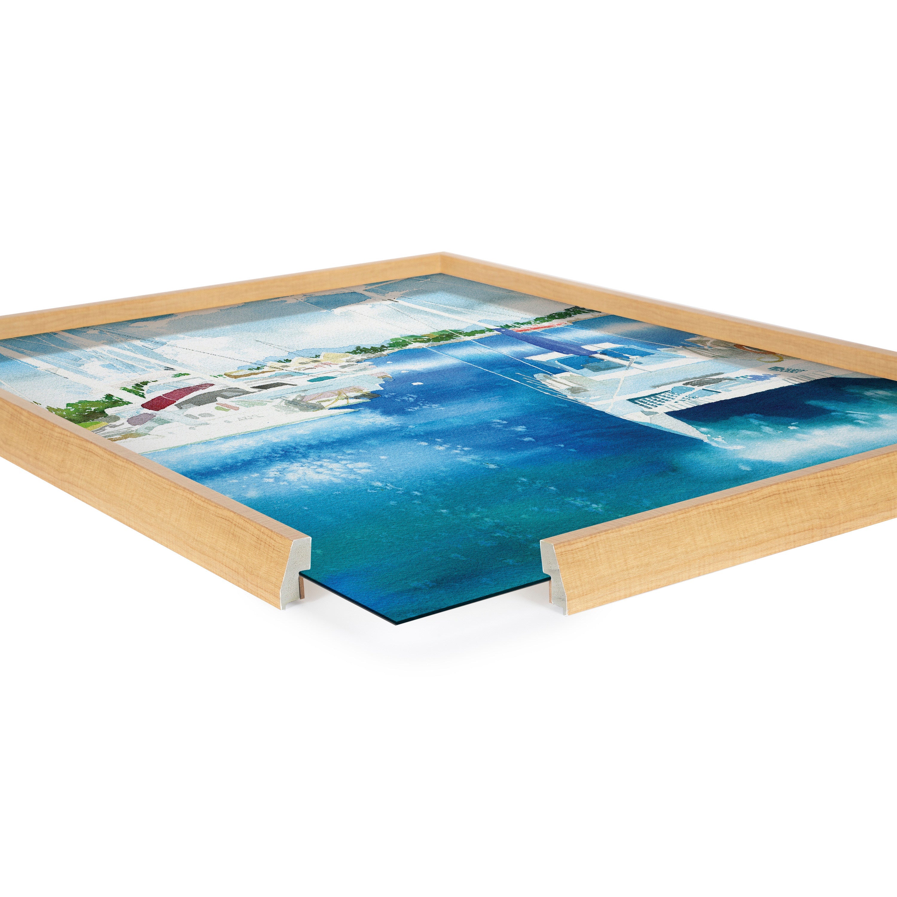 Blake Summer is for Sailing Framed Printed Glass by kateandlaurel - product image 10 for Resin Society