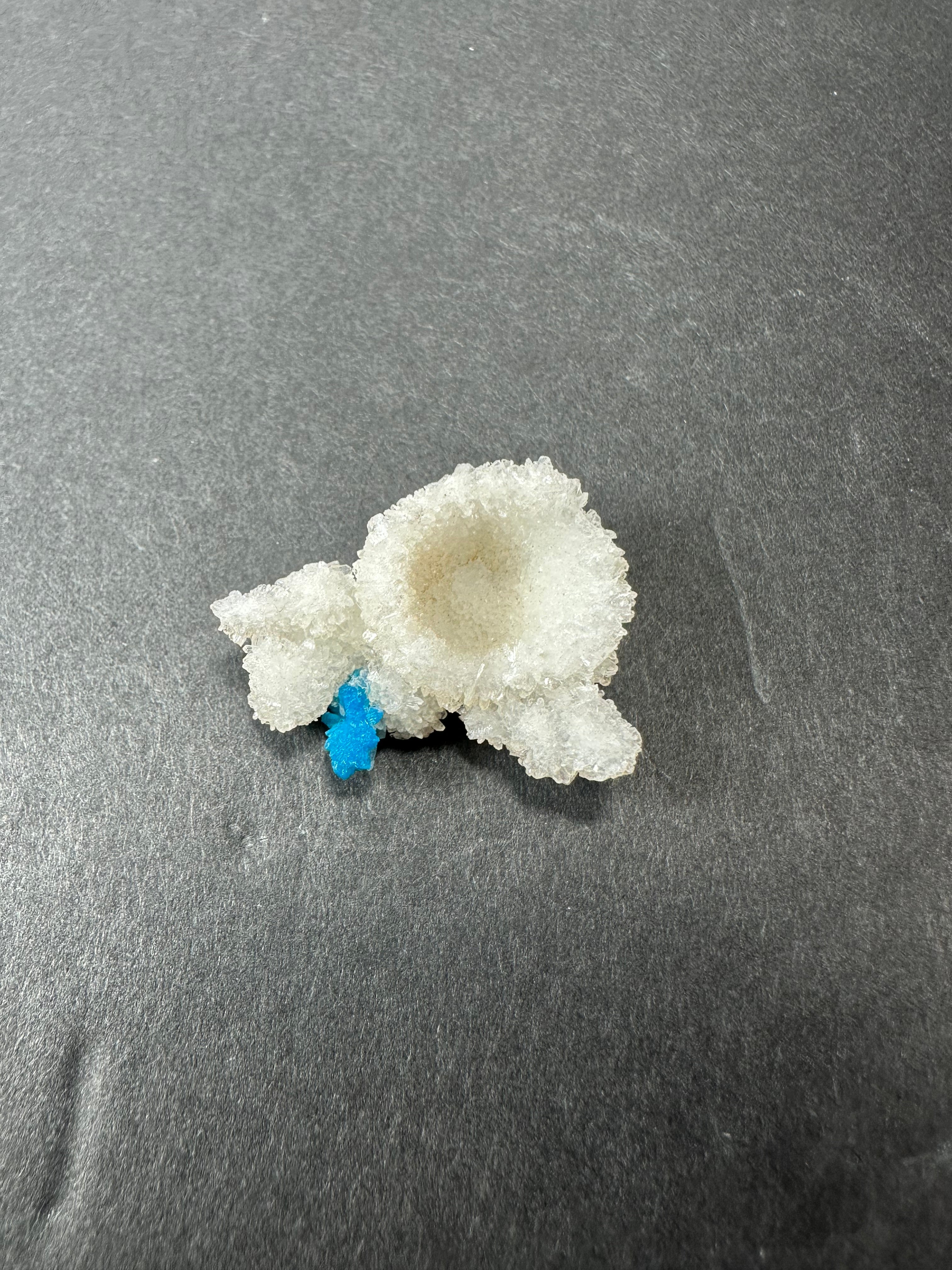 Cavansite Ball 'Floaters' on Stilbite SM from Maharashtra, Pune, India