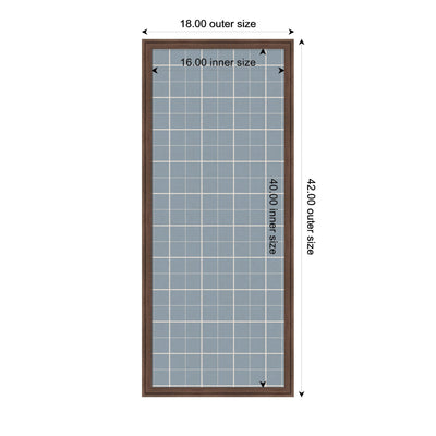 Framed Fabric Pinboard Light Blue Plaid Wall Organization