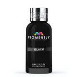 Black Liquid Epoxy Dye bottle and resin sample showing rich black color