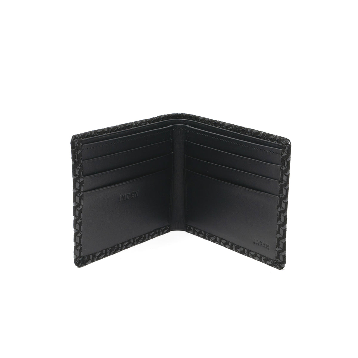 Men's Folded Wallet (Narrow Type) - Chevron-S
