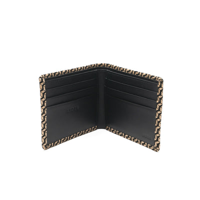 Men's Folded Wallet (Narrow Type) - Chevron-S