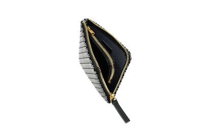 Zipped Coin Purse (Large) - White Frame by Inden