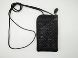 Inden Phone Case - Diamond Frame in Red x Red color showing diamond pattern and detachable strap