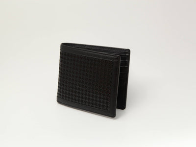 Folded Wallet H‑21 (HAYATO) in Black x Black and Brown x Black color variants