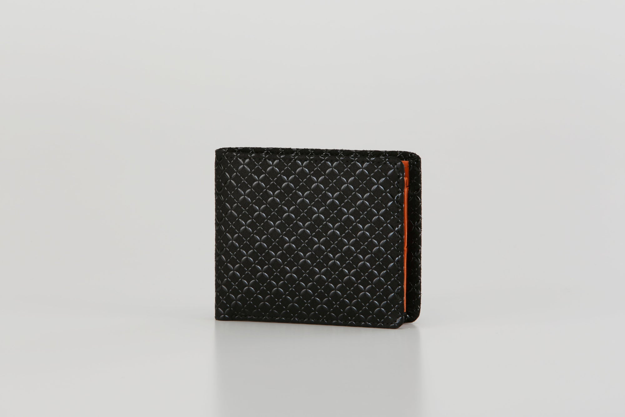 Folded Wallet - HISOKA in Black x Black and Green x Green, showing height and zipper pocket detail