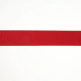 Scarlet textured grosgrain ribbon rolls in various widths