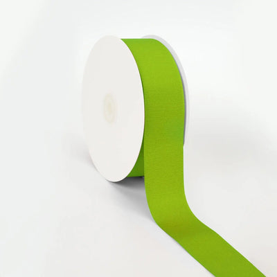 Textured Grosgrain Ribbon in Kiwi color, various widths and roll sizes