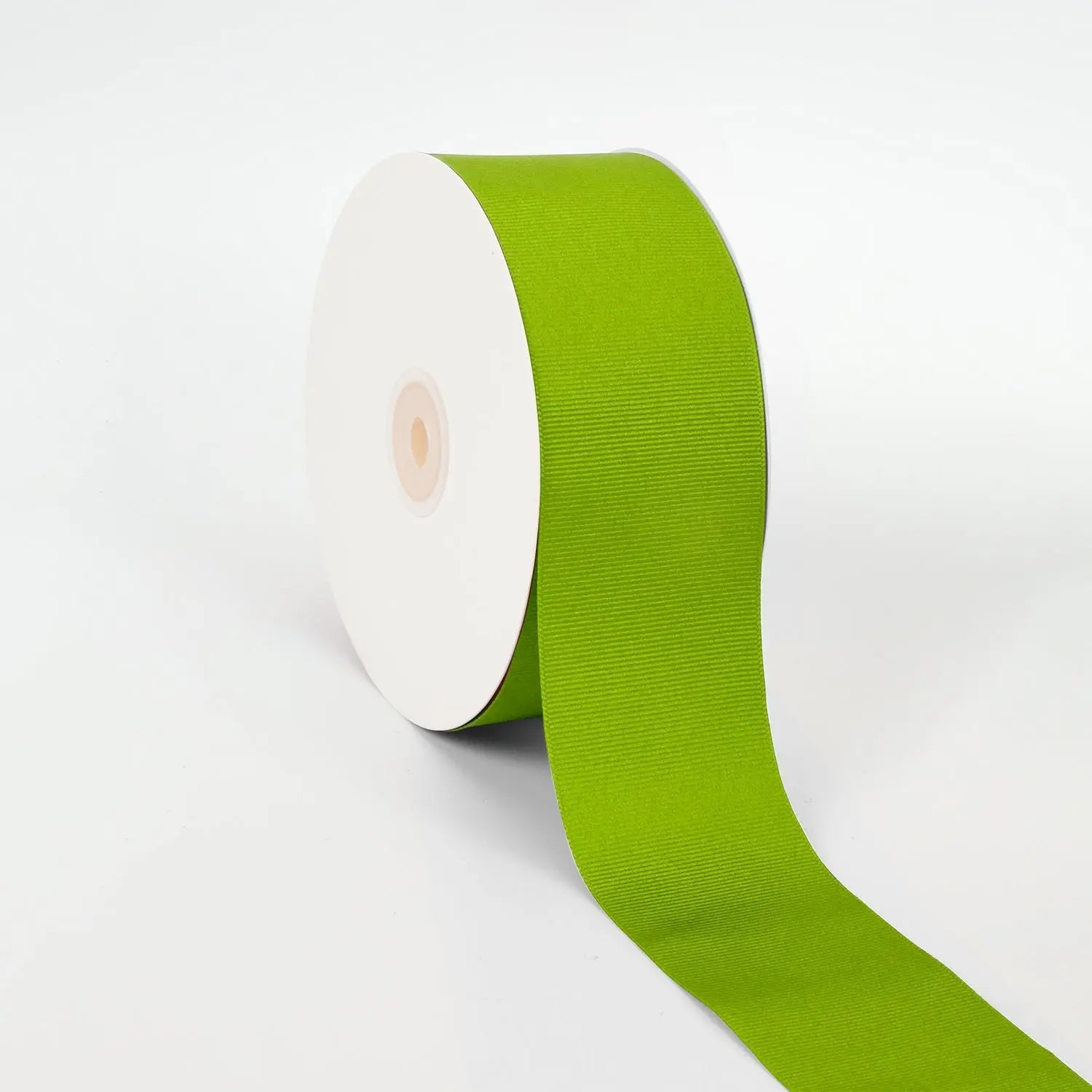 Textured Grosgrain Ribbon in Kiwi color, various widths and roll sizes