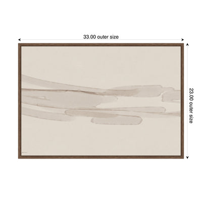 Neutral Tones by Gabrielly Guedes Framed Canvas Wall Art Print