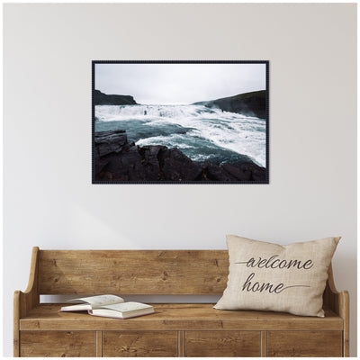 Sylvie Slated Waters Framed Canvas by Alicia Abla