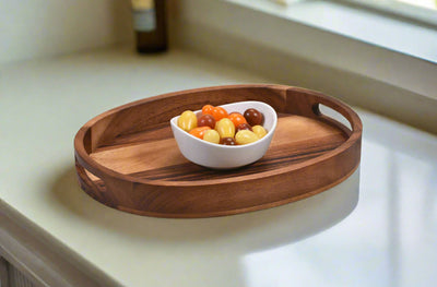 Oval Serving Tray by Kalmar Home - main product image for Resin Society