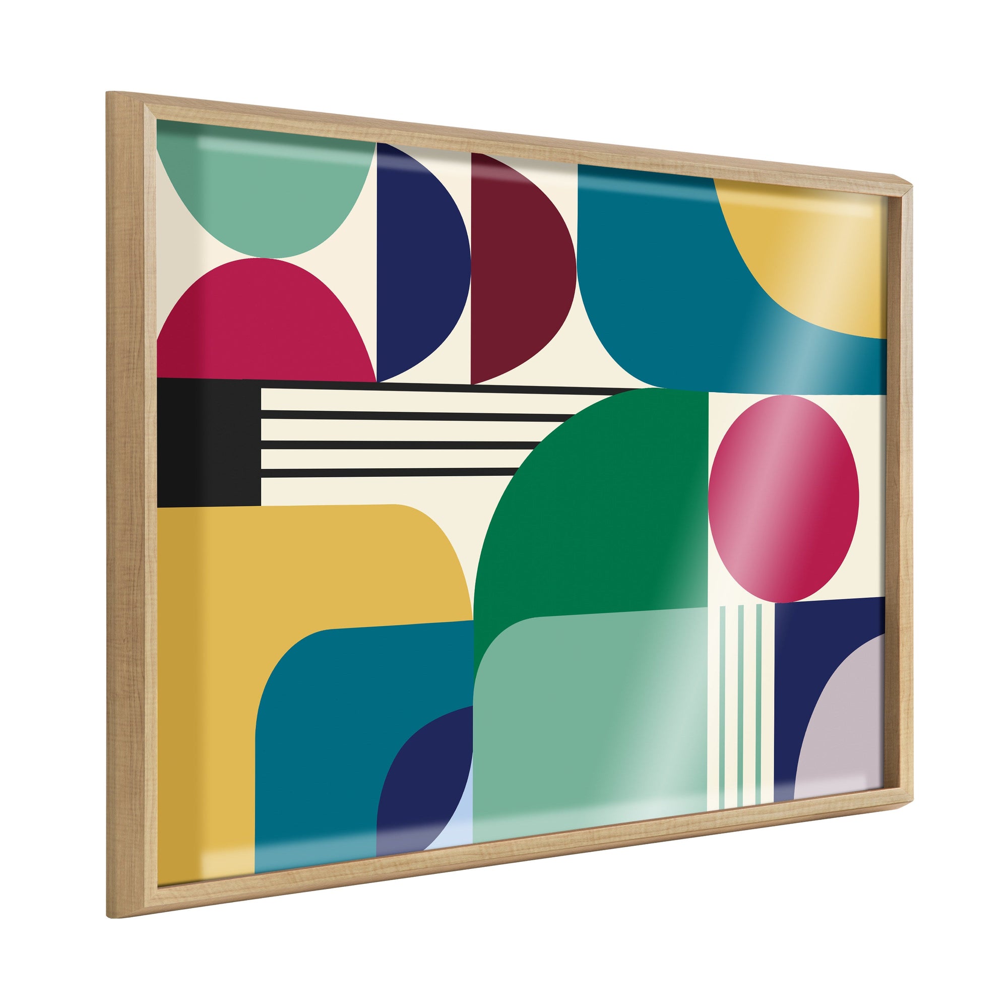 Blake MCM Pattern 12 Framed Printed Art by kateandlaurel - main product image for Resin Society