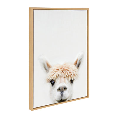 Sylvie Alpaca Bangs Framed Canvas by Amy Peterson Art Studio