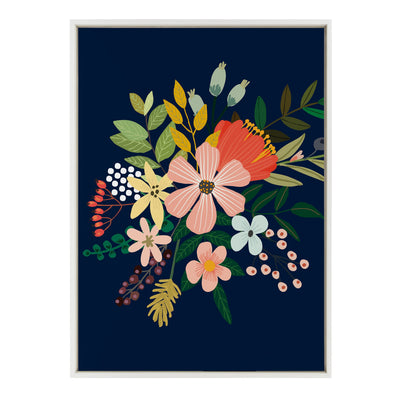 Sylvie Floralis C Framed Canvas