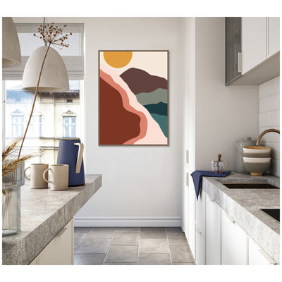 Move Mountains by Alicia Bock Framed Canvas Wall Art Print