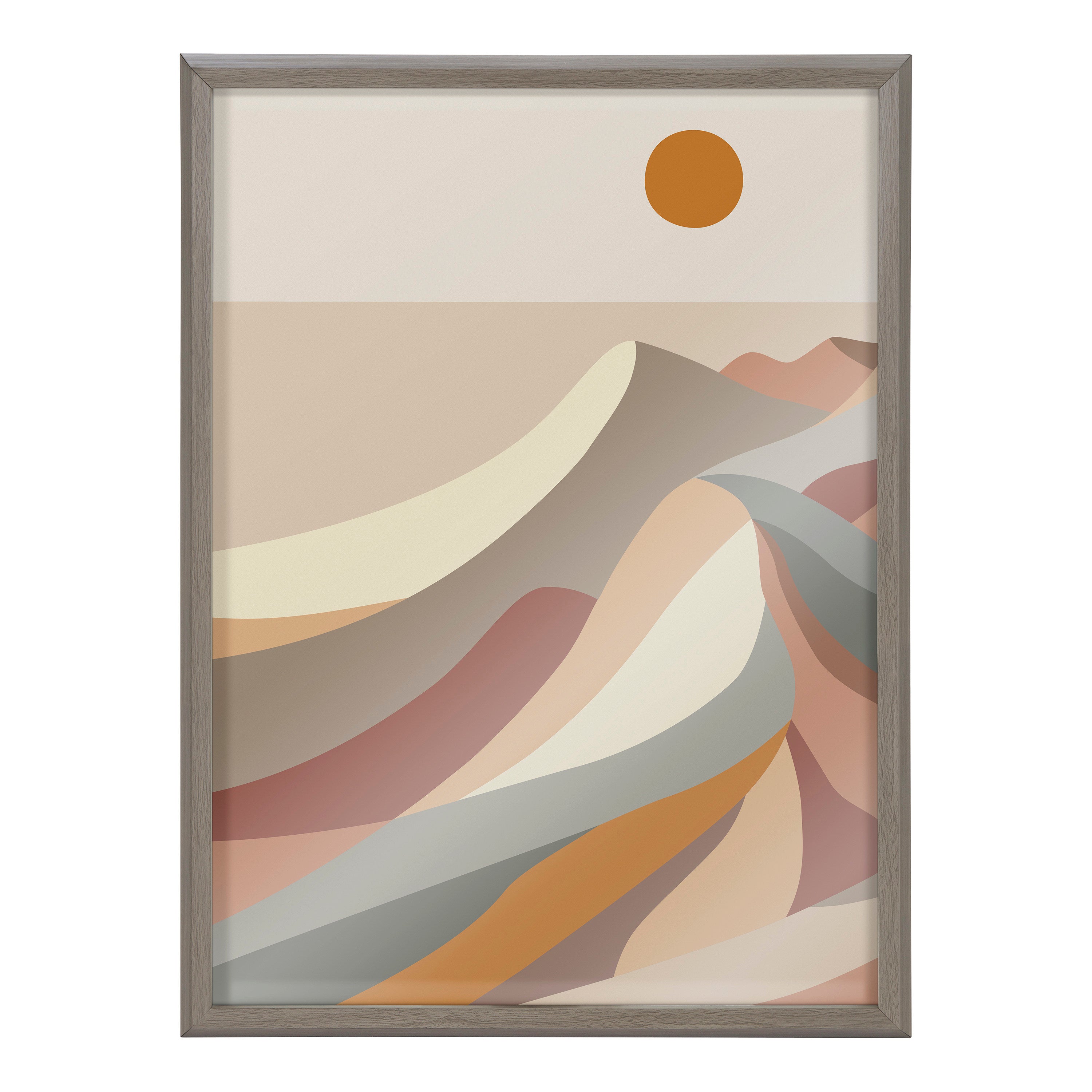 Blake MCM Mountains 1a Framed Printed Glass by kateandlaurel - product image 2 for Resin Society