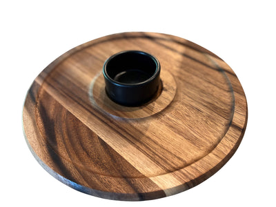 Medium Chip n Dip with Ceramic Bowl by Kalmar Home - product image 2 for Resin Society