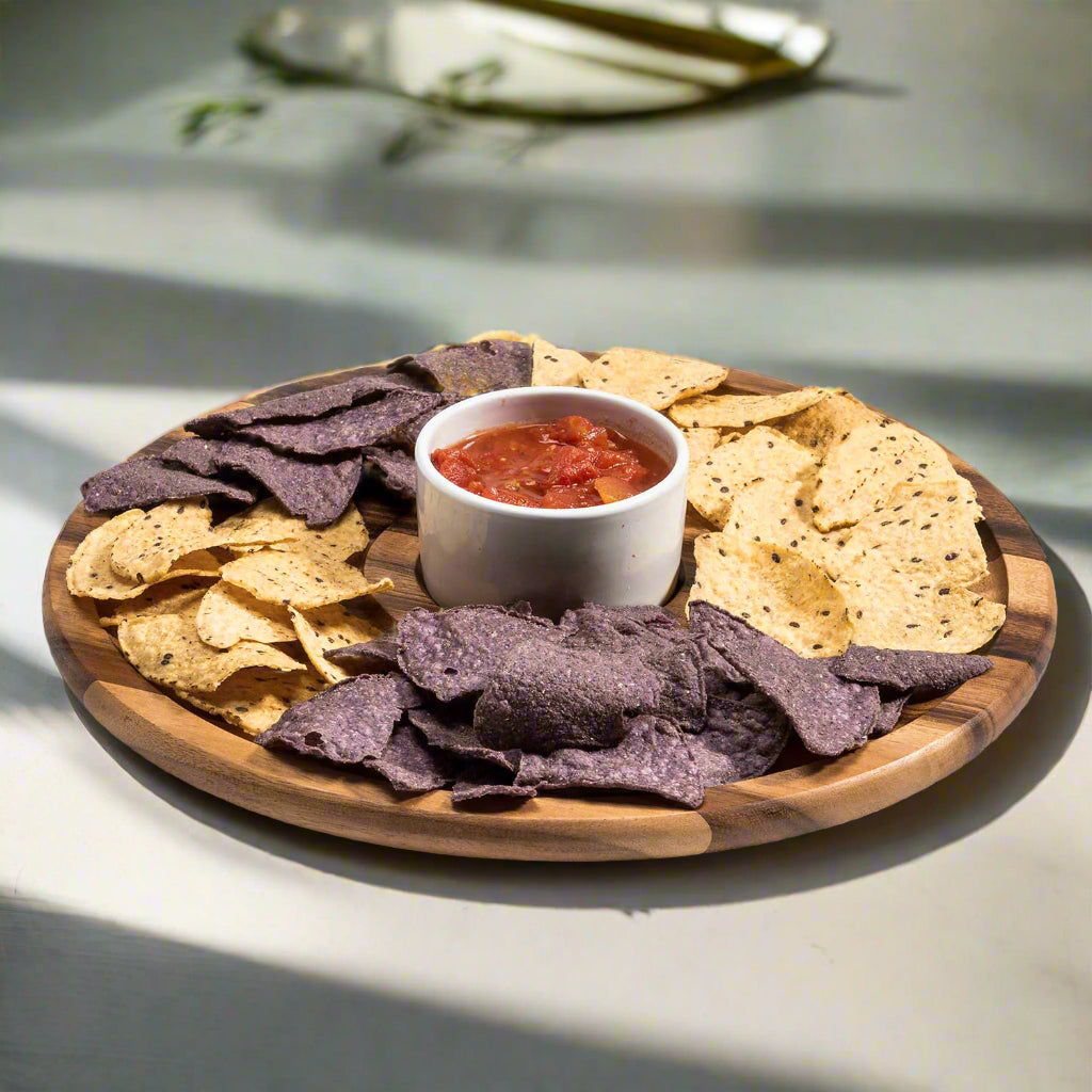 Large Chip n Dip with Ceramic Bowl by Kalmar Home - main product image for Resin Society